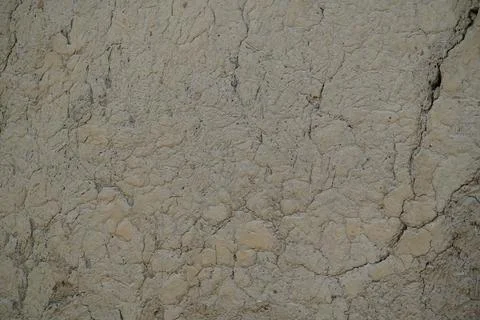 Close-up of cracked dry soil texture for insect farming substrate in Bangladesh Stock Photos