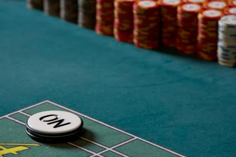 Close-Up of Craps Puck Stock Photos