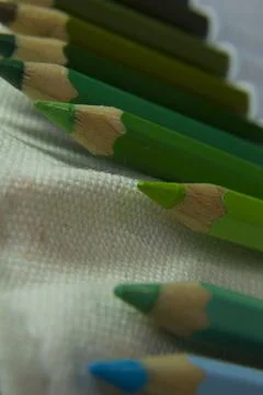 Close up crayons Stock Photos