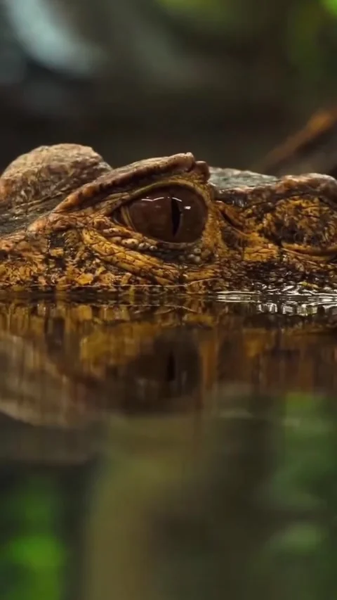 Close up of crocodile eyes Stock Footage 326918219