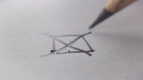 Close-up of cross for voting Stock Footage 134799916