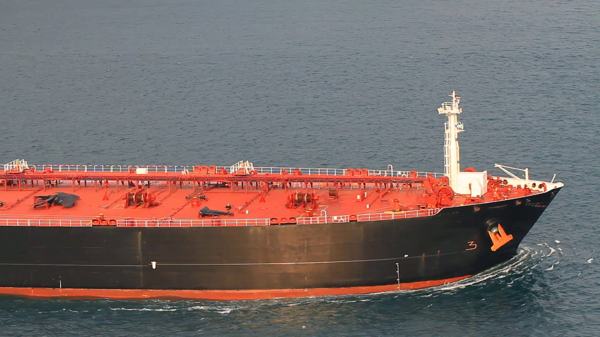 Close up of a crude oil tanker ship. Sup... | Stock Video | Pond5
