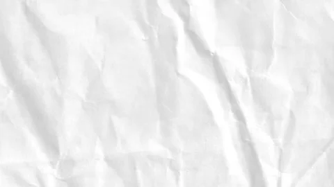A close-up of crumpled white paper with a rough, wrinkled texture and creases	 Stock Footage 276843889