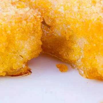 Close up of crunchy breading Stock Photos