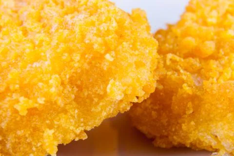 Close up of crunchy breading Stock Photos