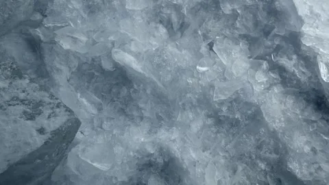 Close up of crushed ice texture with cinematic light and slow camera movement Stock Footage 342028183