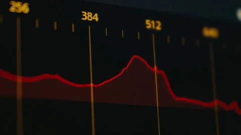 Close-up of cryptocurrency trading graph on screen 库存影片 328279628