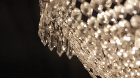 Close up of crystal chandelier Video stock 39815134