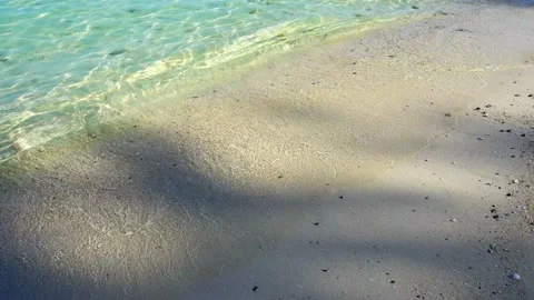 Close up crystal clear water wave of the sea. Stock Footage 130586375
