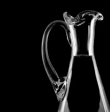 Close up of a crystal decanter Stock Photos