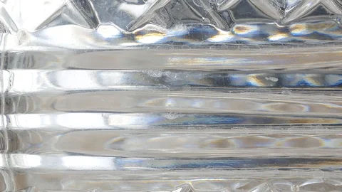 Close up Crystal Glass Stock Footage 100195469