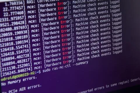 Close up css HTML code on monitor screen with black background Stock Photos