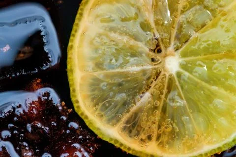 Close-up of cuba libre cocktail 写真素材