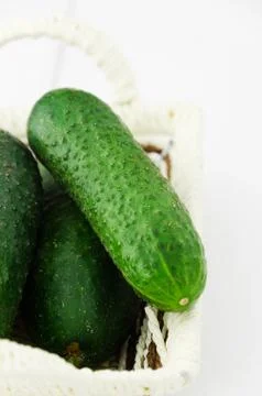 Close up of a cucumber Stock Photos