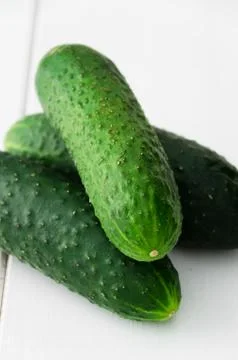 Close up of cucumbers Stock Photos