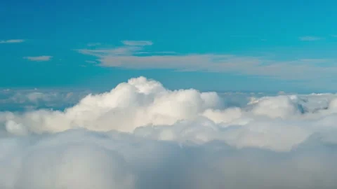 Close-up Cumulus Clouds Top View Timelapse Tenerife 4K Stock-Footage 334398026