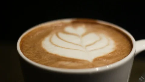 Close up a cup of coffee Stock Footage 125928736