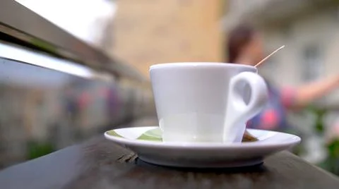 A close-up on a cup of coffee Stock Photos