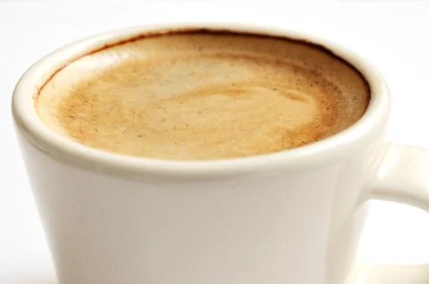 Close-up cup of espresso coffee Stock Photos