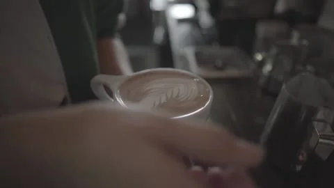 A close up of a cup Stock Footage 155456724