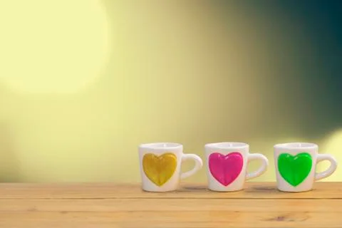 Close up of cup of love Stock Photos
