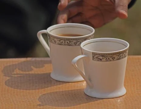 Close-up of a cup of tea Stock Photos