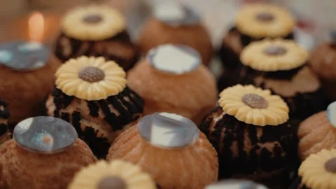 Close up  cupcakes Stock Footage 261151256