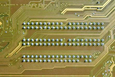 Close-up of a curcuit board. Stock Photos