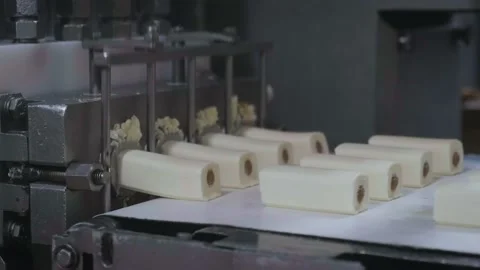 Close-up of the curd cutter Stock Footage 161510731