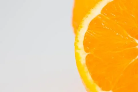 Close-up of cut orange Stock Photos