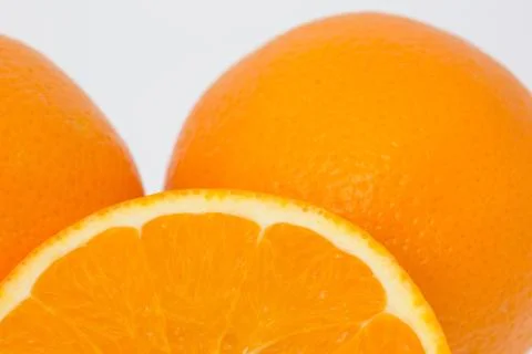 Close-up of cut oranges Stock Photos