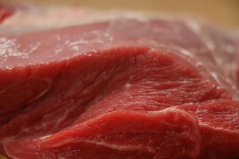 Close up of a cut of reed beef Stock Photos