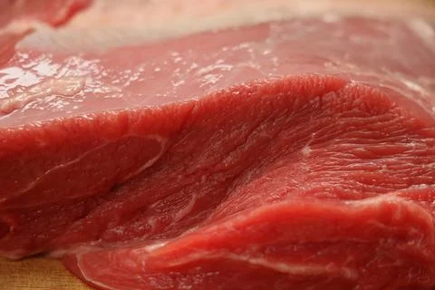 Close up of a cut of reed beef Foto stock