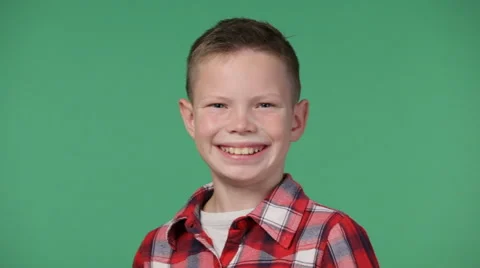 Close up cute litle boy smiling Stock Footage 68446295