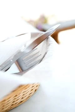 Close-up of cutlery Stock Photos