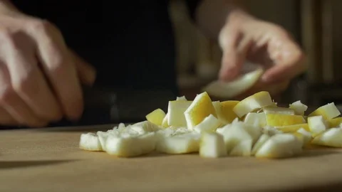 Close up, cutting lemon skins Stock Footage 73574501