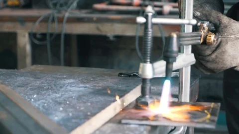 Close up Cutting Torch Stock Footage 103774866