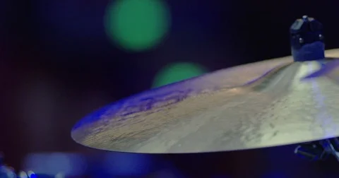 CLose-up of a cymbal Stock Footage 75658807