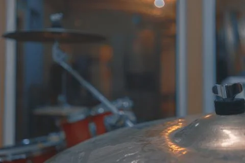 Close-up of the cymbal tip Stock Photos