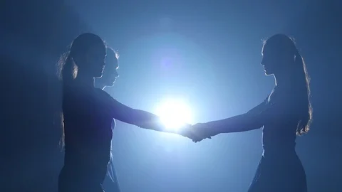 Close-up of dancers performing dancing elements of modern ballet. Slow motion Video stock 111205201