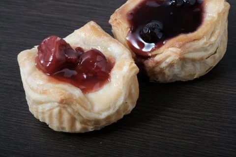 Close up Danish pastries Stock Photos
