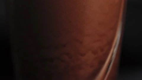 Close-up of dark beer on a bar counter - NIZHNY NOVGOROOD, RUSSIA, June 21, 2016 動画素材 147219628