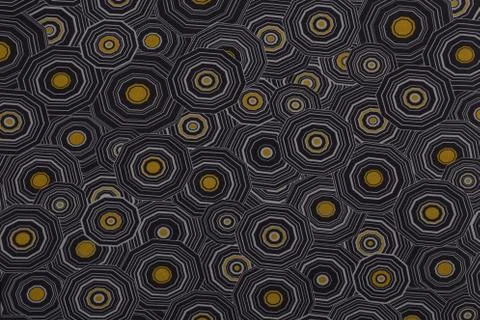 Close up of dark fabric with abstract pattern Stock Photos