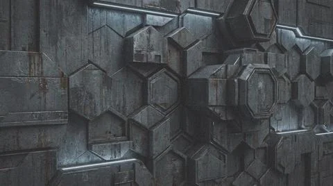 Close-up of dark gray metallic surface. Fotos Stock