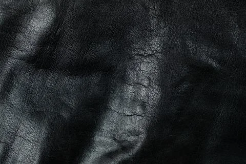 Close-Up of Dark Leather Surface for Design Use Stock Photos