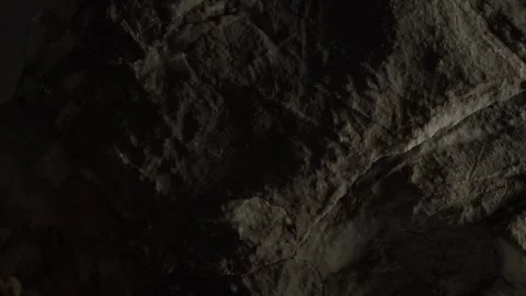 Close-Up of Dark Textured Rock Surface Stock Footage 289541496