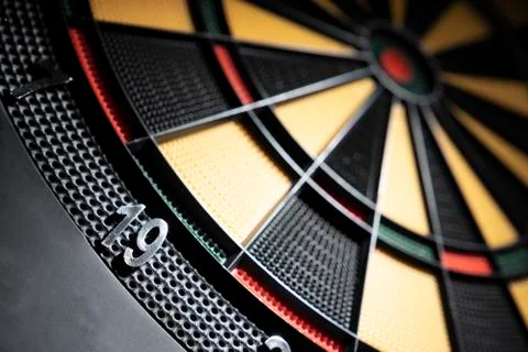 Close up of dartboard Stock Photos