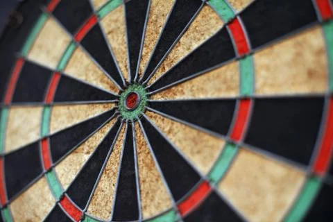 Close-up of dartboard Stock Photos