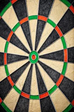 Close up of darts board Fotos Stock