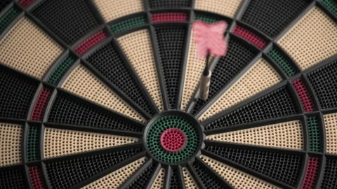 Close-up darts game Stock Footage 144679062